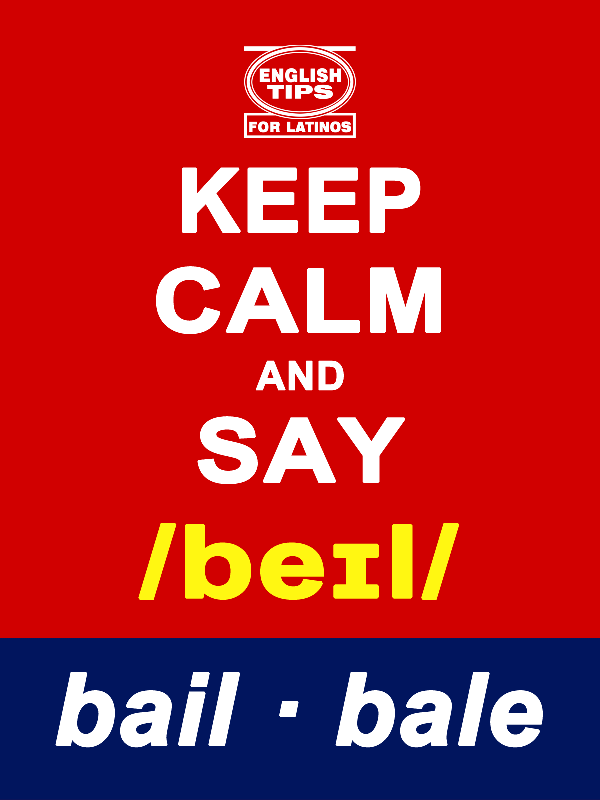 homofonos: bail - bale