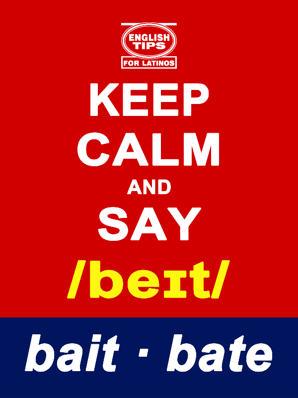 homofonos: bait - bate