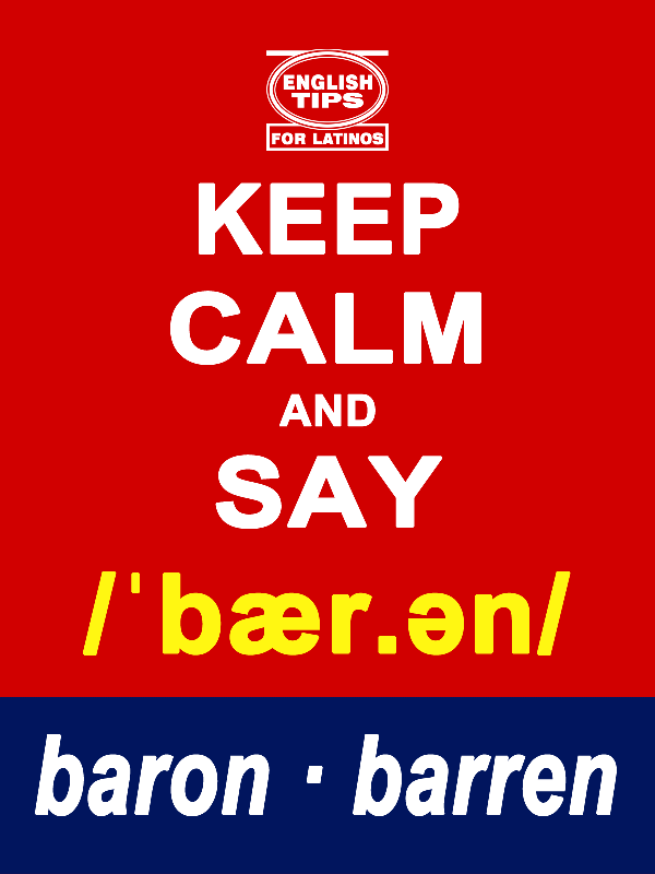 homofonos: baron - barren