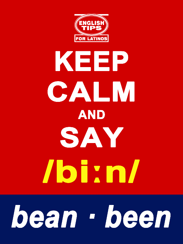 homofonos: bean - been