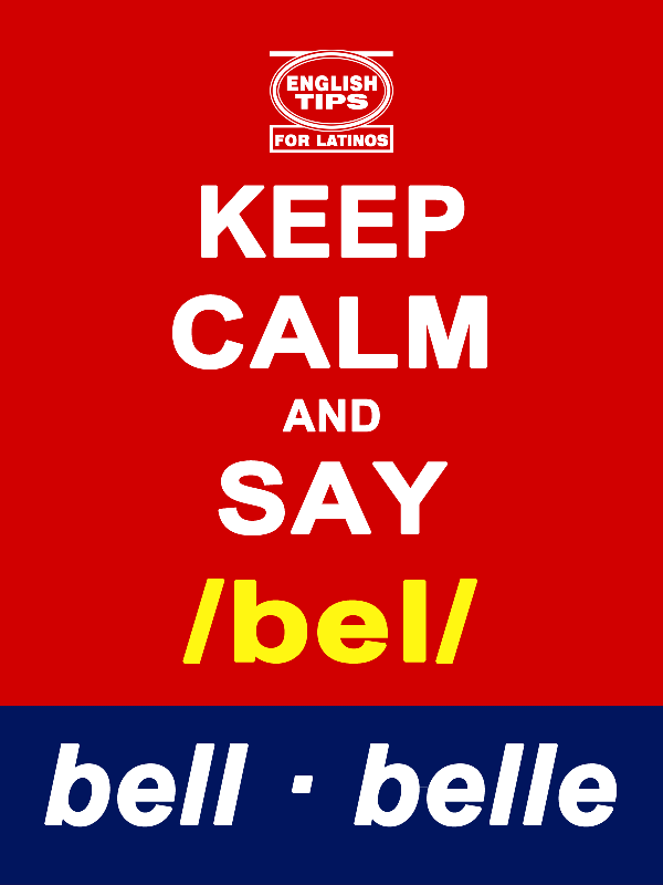 homofonos: bell - belle