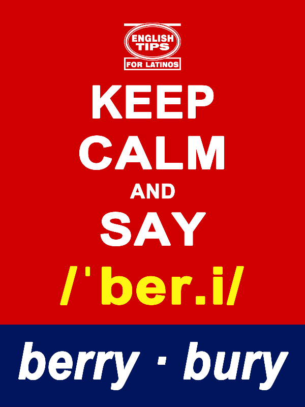 homofonos: berry - bury