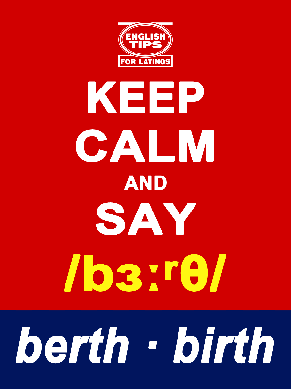 homofonos: berth - birth