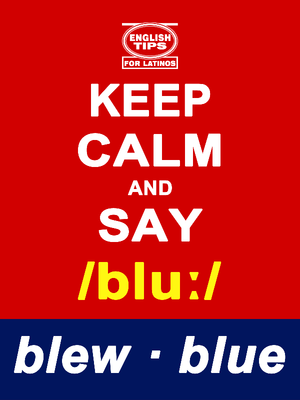 homofonos: blew - blue