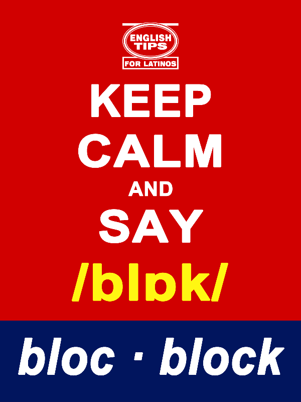 homofonos: bloc - block
