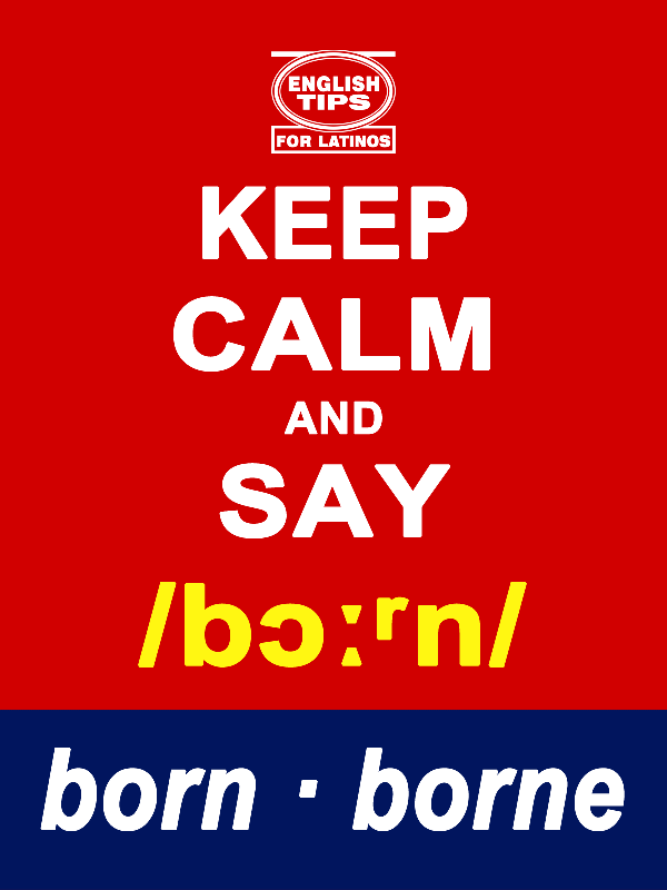homofonos: born - borne