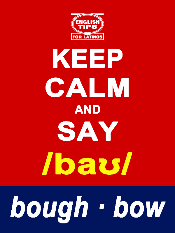 homofonos: bough - bow