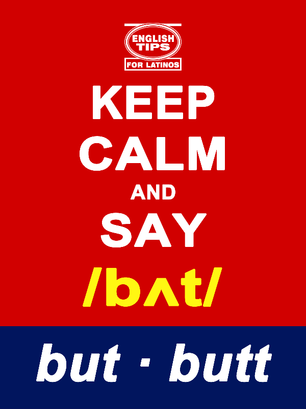 homofonos: but - butt