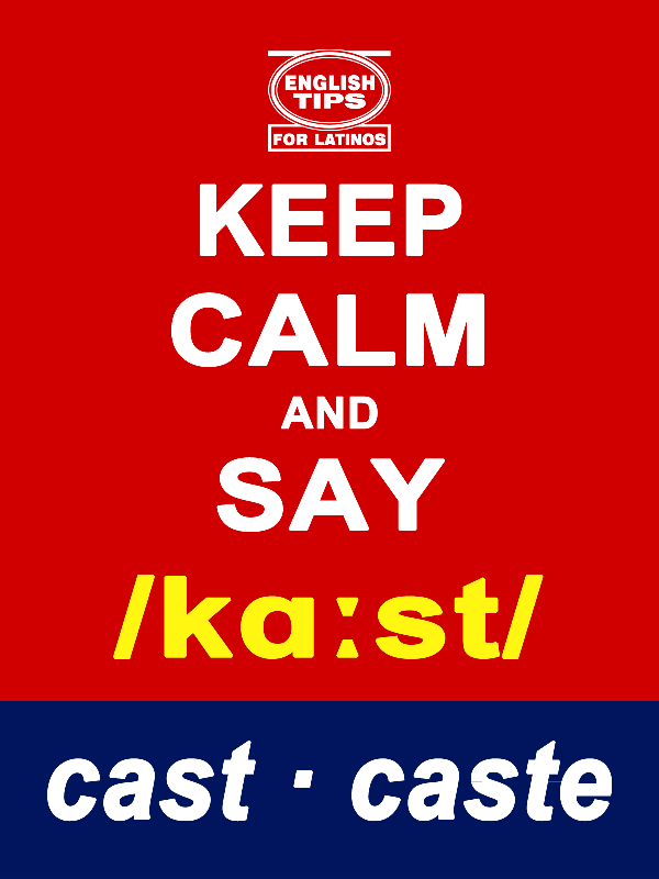 homofonos: cast - caste