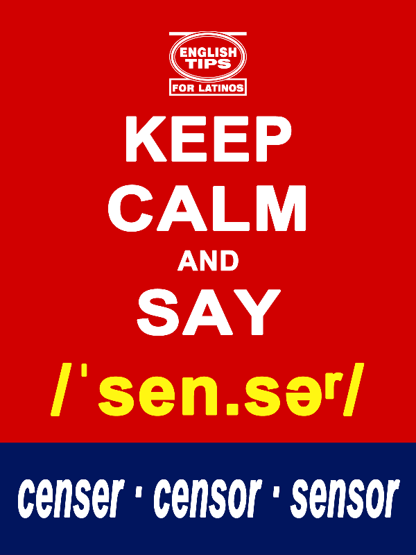 homofonos: censer - censor - sensor