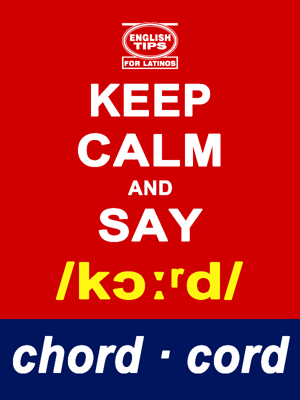 homofonos: chord - cord