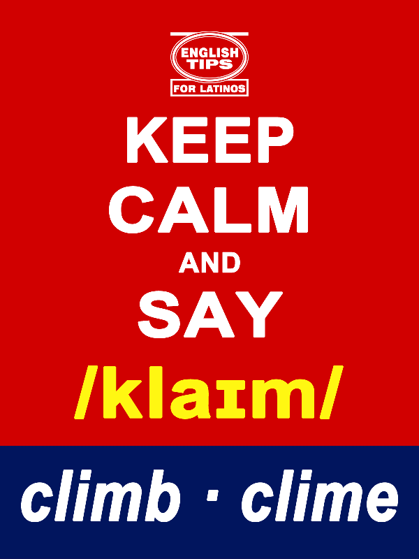homofonos: climb - clime