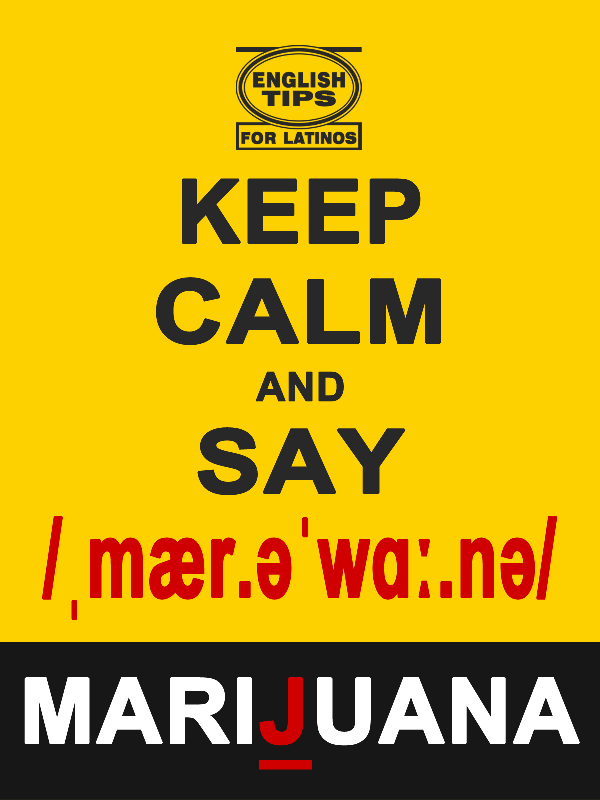 Palabra con letra J muda en inglés: marijuana
